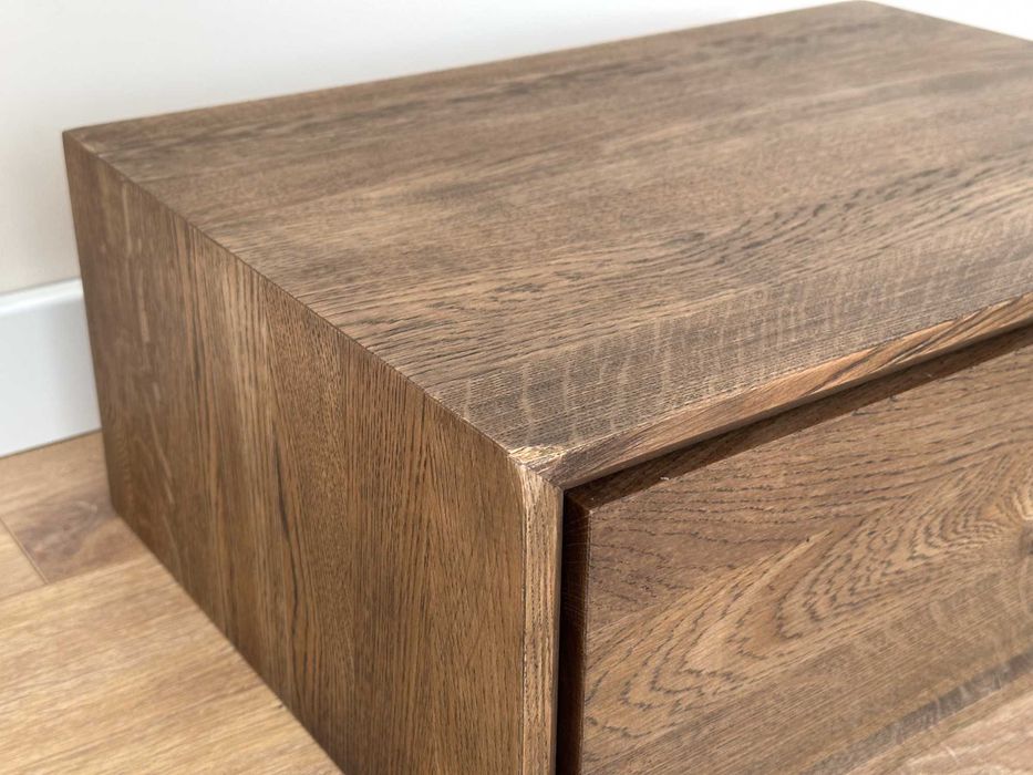 Szafka nocna wisząca dąb |okazja, uszkodzona, outlet, przecena 870 zł!
