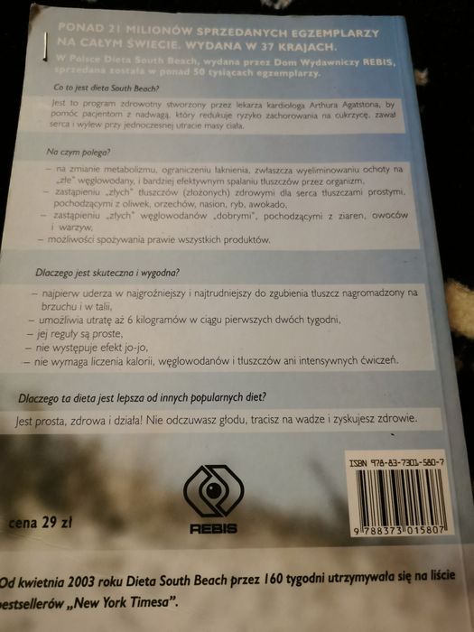 South Beach bestselerowa dieta  dieta