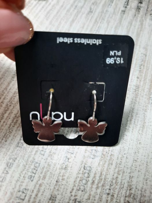 Kolczyki w kształcie aniołków