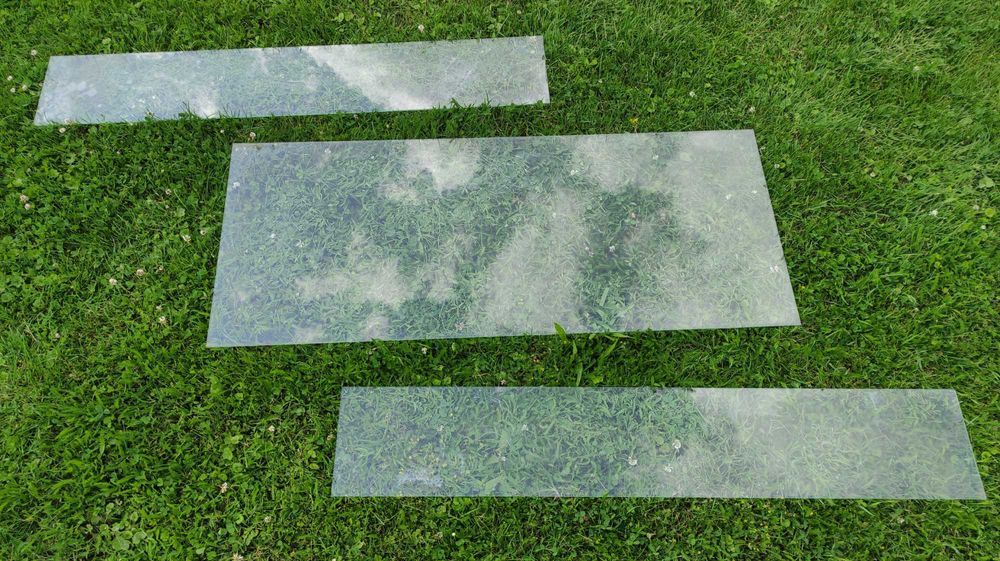 Szyby szkło mocne 8 sztuk różne wymiary