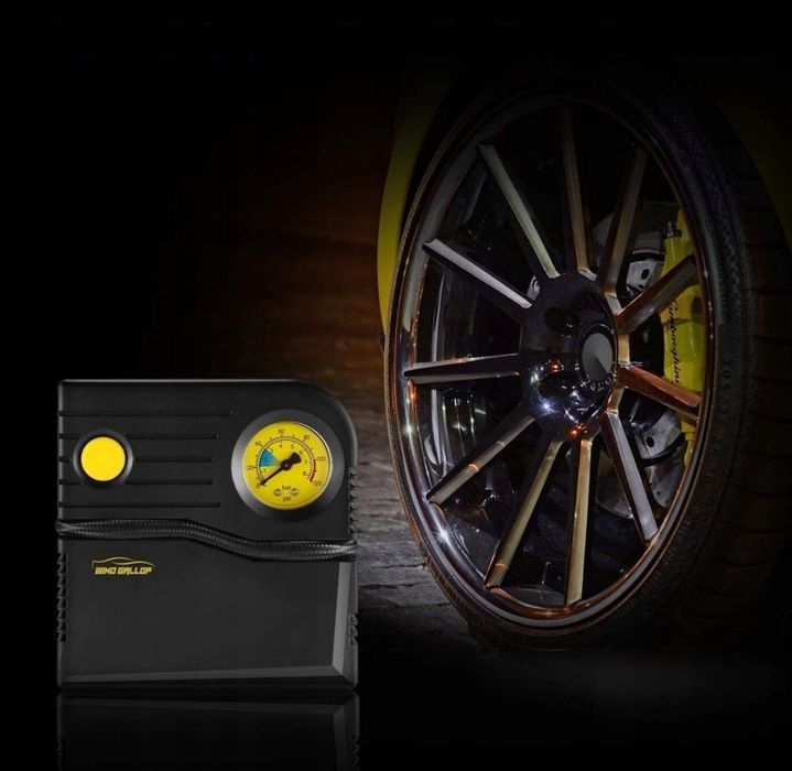 WindGallop Przenośny kompresor pompka 12V