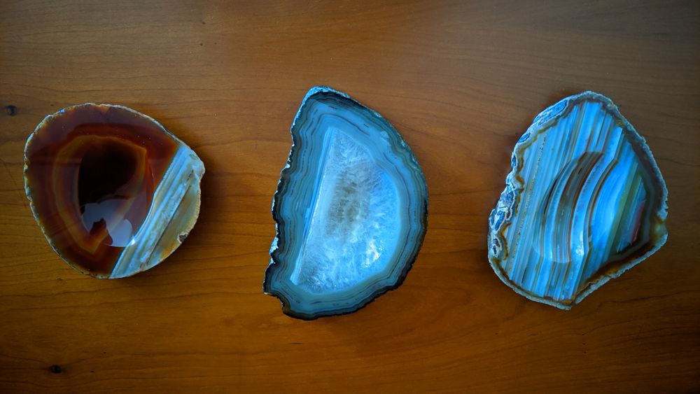 Peças Decorativas em Ágata Natural - Cinzeiros