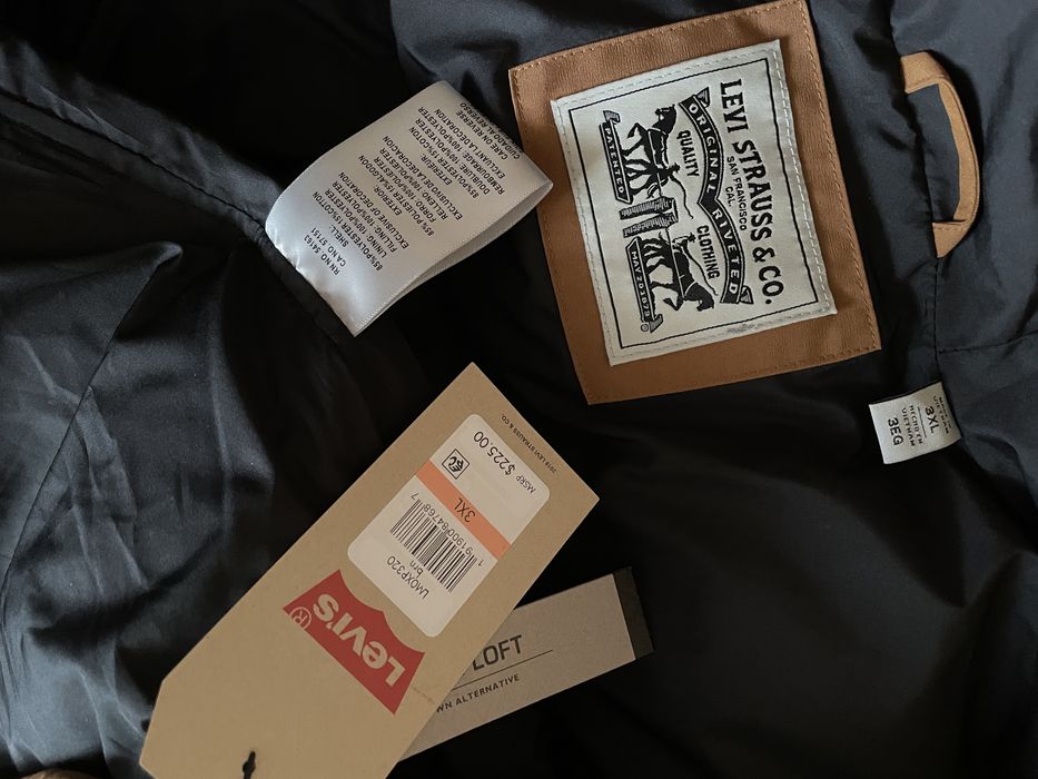 48 50 54 Levis L XL XXL 3XL XXXL пуховик парка куртка зимняя зимова