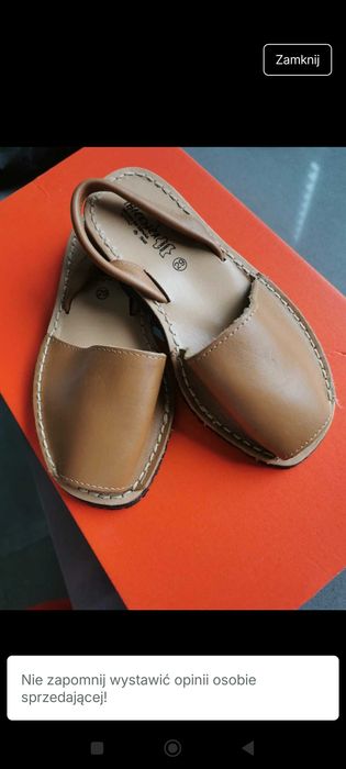 Piękne nowe sandałki, hiszpańskie, skóra, 29