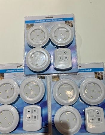 Kit 3 Luzes Led + Comando