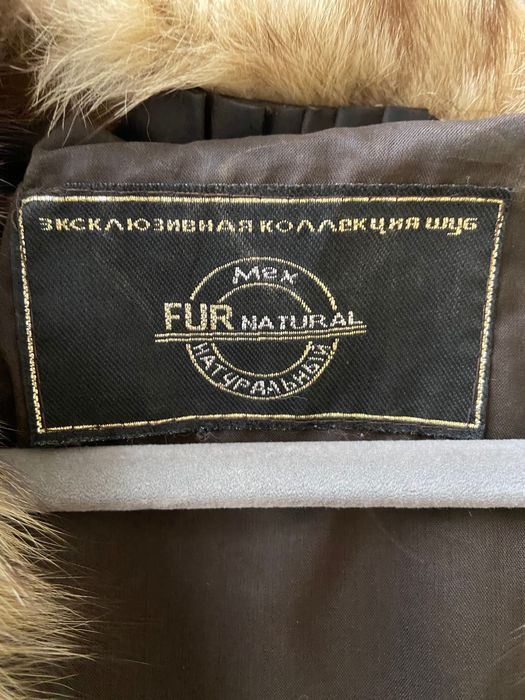 Futro z naturalnego mutona i lisa polarnego