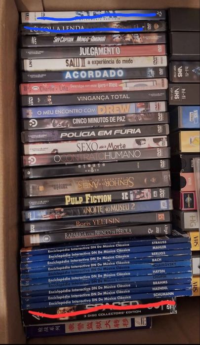 Lote de filmes DVDs