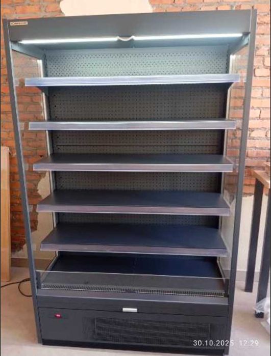 Холодильна гірка, регал, вітрина в наявності на складі, графіт колір