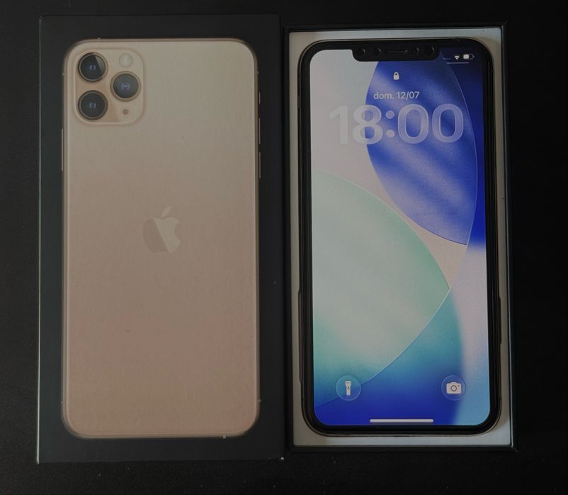 iPhone 11 Pro Max 64GB Dourado | 100% Bateria | Desbloqueado | Excelente Estado