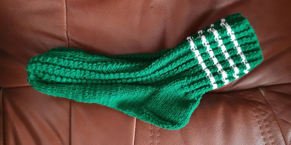 Skarpety męskie hand made na drutach