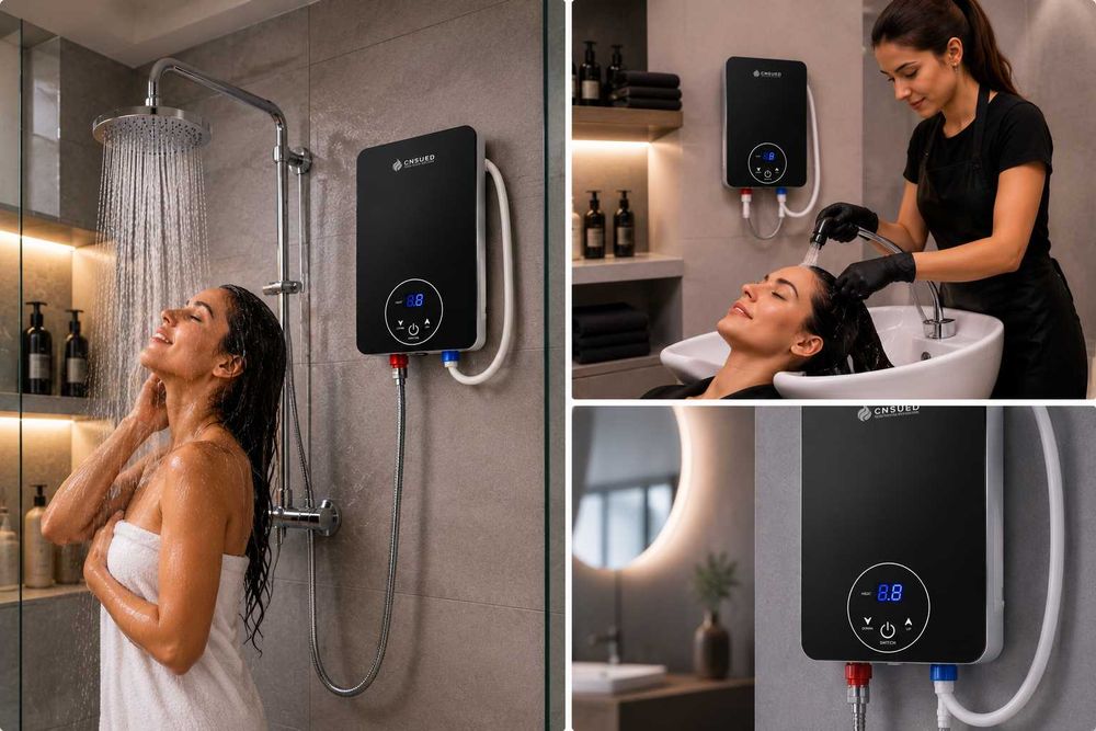 Aquecedor de Água Elétrico para Lavatórios, Casa de Banho, Cozinha