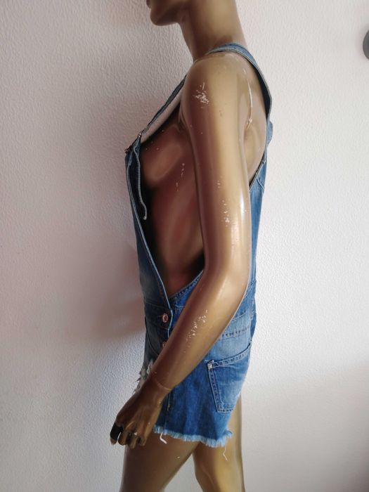 Fato Macaco Macacão Ganga Azul Stradivarius 36