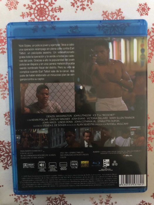 Ricochet (bluray) Denzel Washington