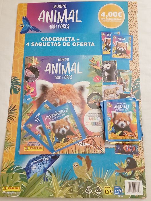 Cromos Mundo Animal 1001 Cores Panini