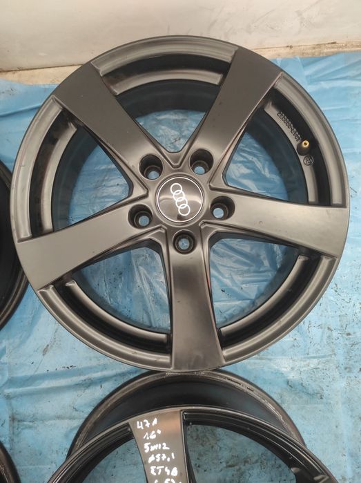 471 Felgi aluminiowe AUDI R 16 5x112 Bardzo Ładne CZARNE