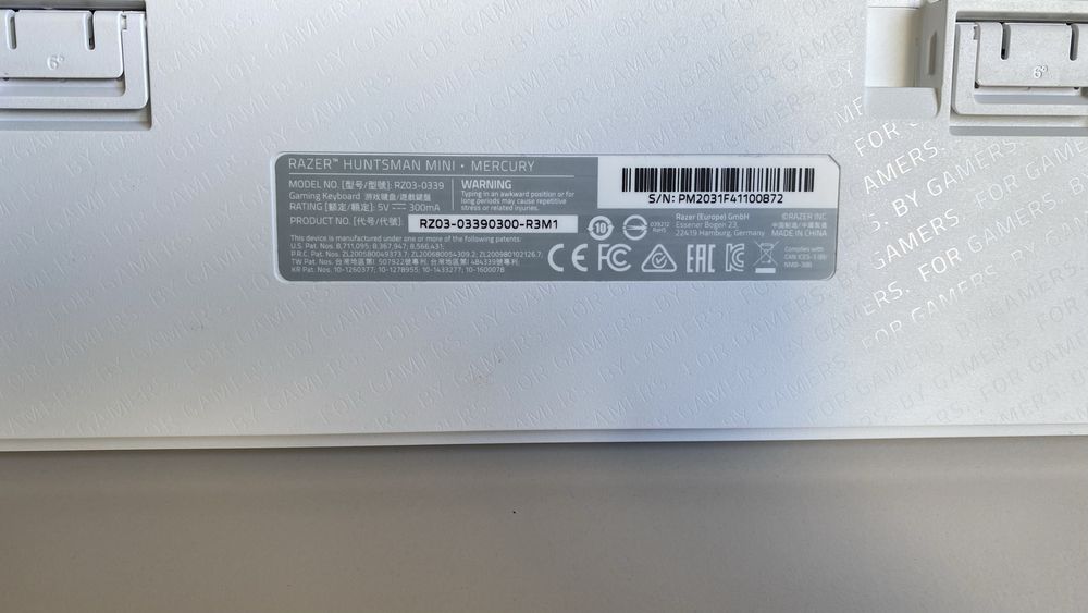 Razer Huntsman Mini Mercury White