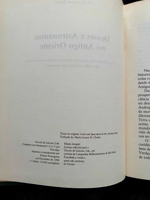 Lote 9 Livros Círculo de Leitores – OVNIs, Mistérios, Civilizações Antigas e Fenómenos Inexplicáveis – 1974/1983