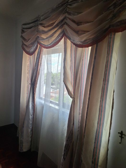 Cortinados de quarto + decoração de cama