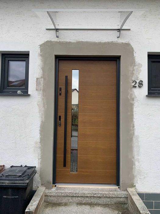 Drzwi wejściowe zewnętrzne dębowe pomiar montaż dostawa dotacja