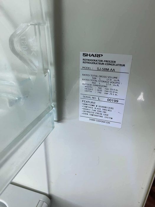 Холодильник SHARP No Frost (162 см) Двокамерний. Робочий! Великий 492л