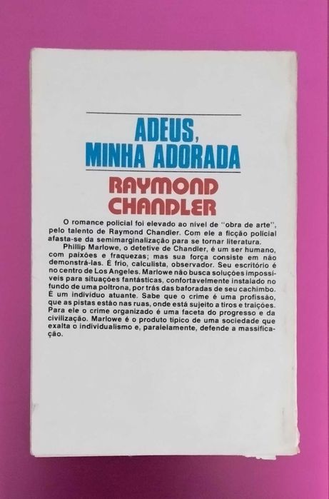 Adeus, Minha Adorada - Raymond Chandler (Publicado em 1975)