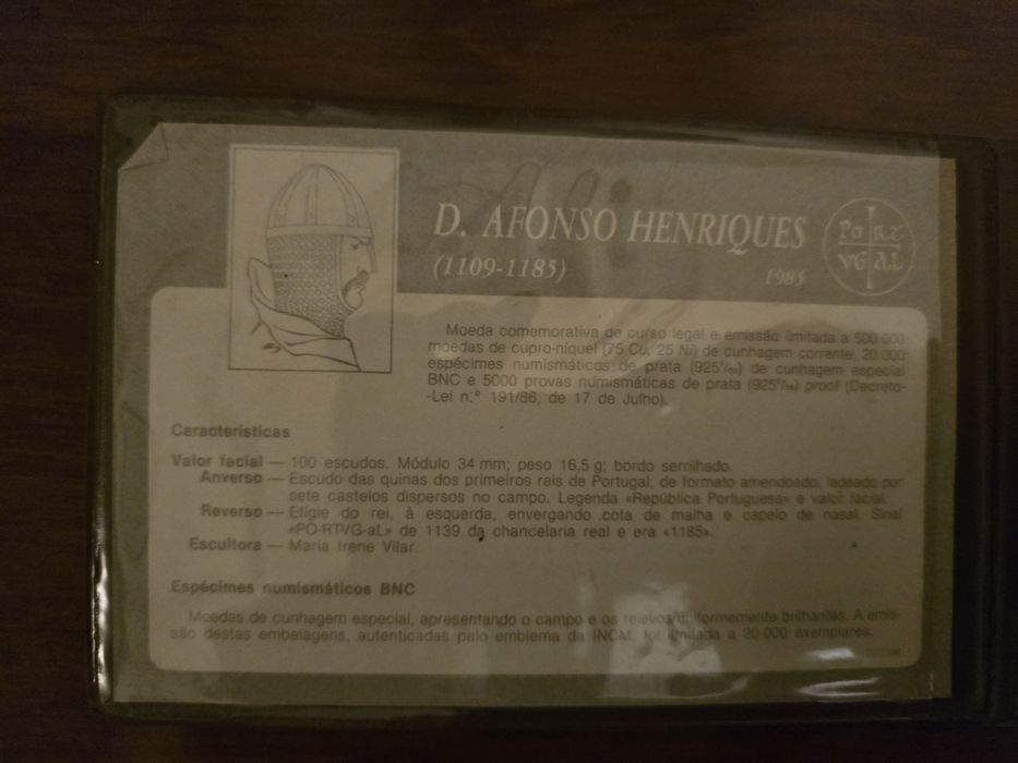Vendo moeda Afonso Henriques prata