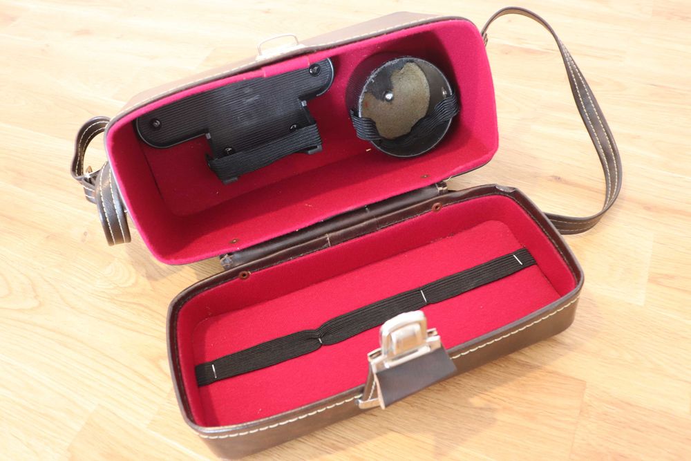 Mala vintage para transporte/armazenamento material fotográfico