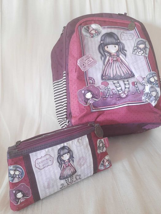 Mochila escolar, com estojo, com ou sem troley, Gorjuss Santoro