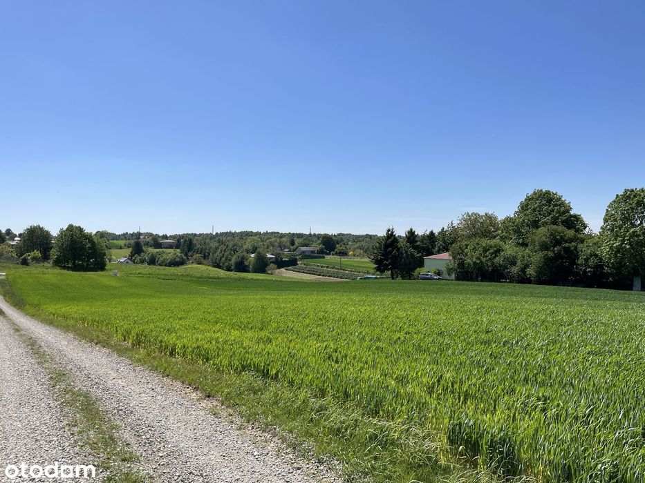 Działka 1327 m², Uniszowice k. Lublina, asfalt, prąd, piękny widok