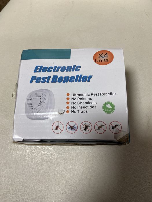Ультразвуковий відлякувач гризунів та комах. 4 штуки в комплекті