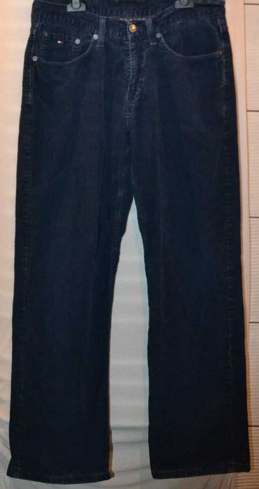 TOMMY HILFIGER Brooklyn Spodnie Sztruksowe Męskie W32 L34 Bawełna