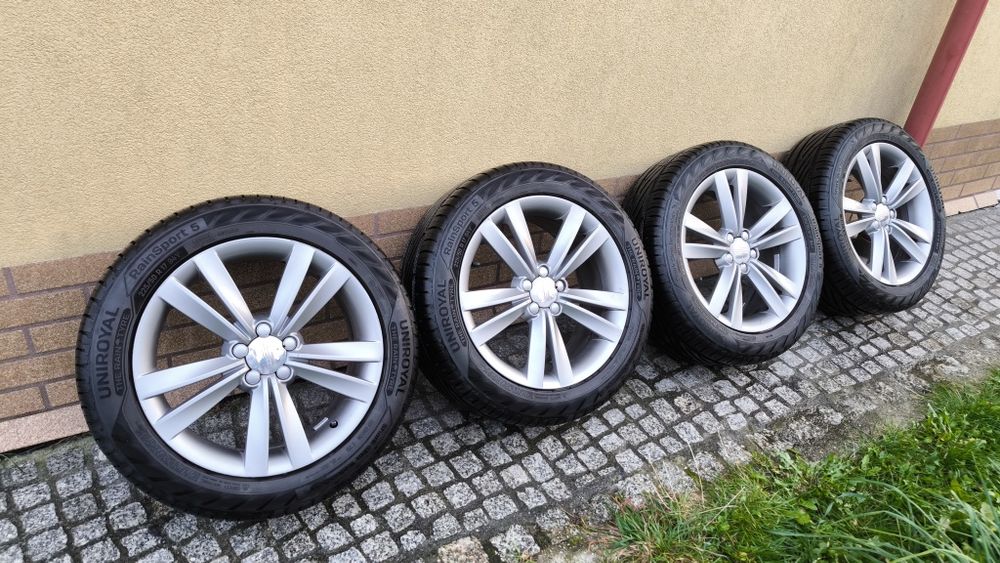 Felgi aluminiowe z Leona fr 5x100 (opony nowe)