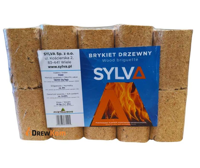 Brykiet drzewny SYLVA opakowanie 10 kg