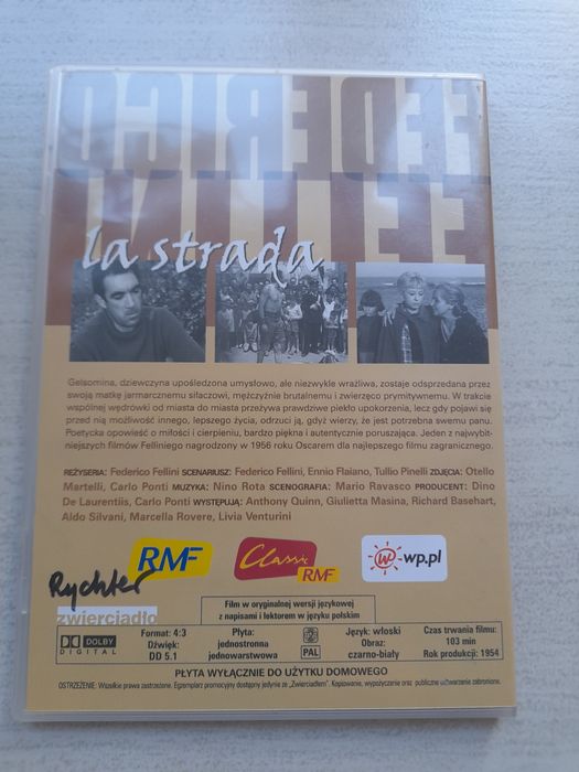 La Strada film Felliniego DVD