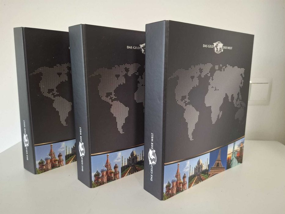 Albumy monet DAS GELD DER WELT, 55 krajów