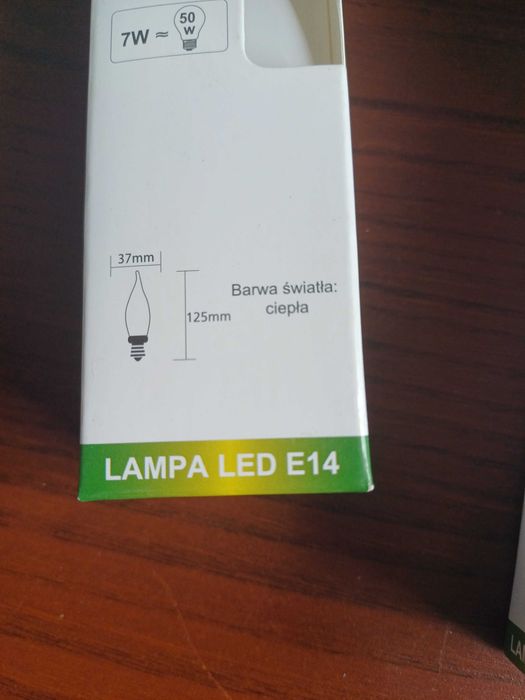 5 sztuk Żarówka led e14 7W w kształcie płomyka