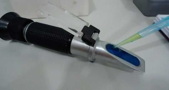 Refratometro análise baumé brix alcool provável - baume- de 0 até 32º