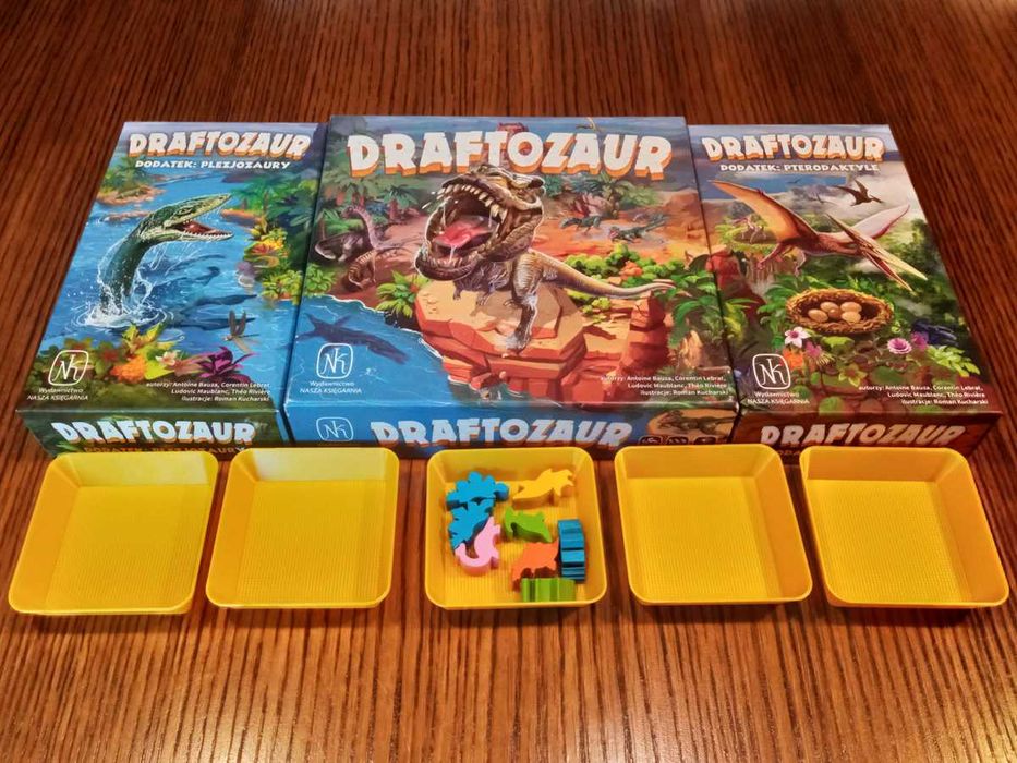 gra planszowa draftozaurus z dodatkami