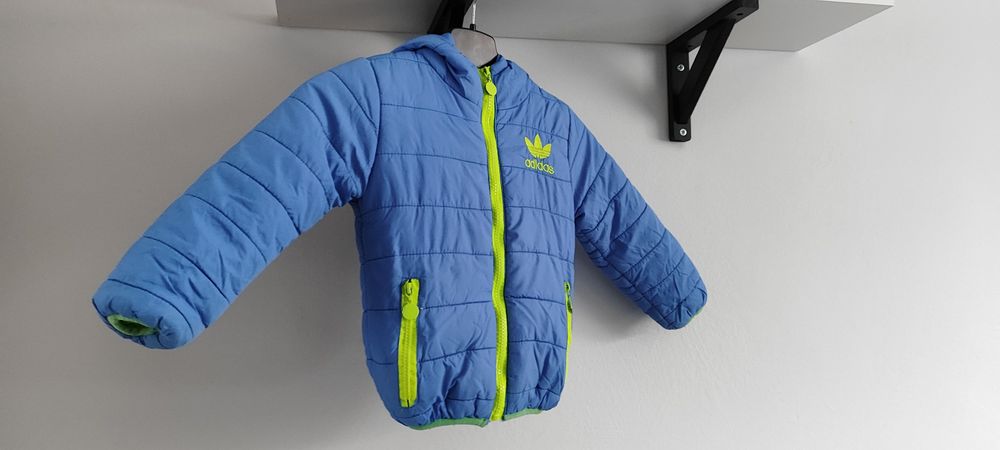 Kurtka chłopięca + gratis !! adidas r 98 niebieska