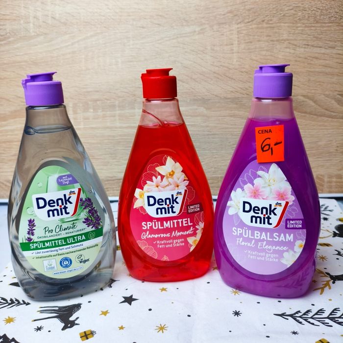 Niemiecki Płyn do mycia naczyń różne rodzaje.