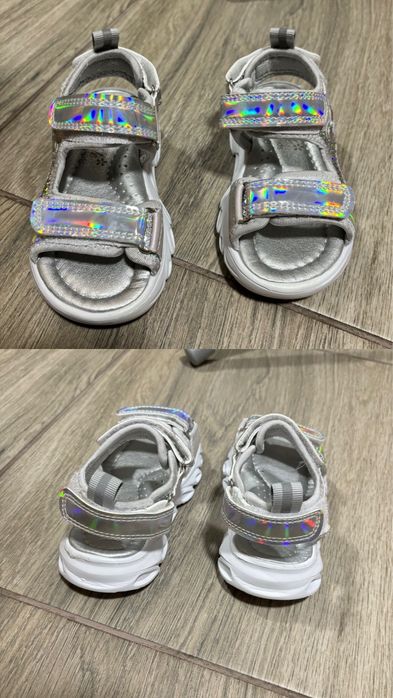 Взуття, сандалі geox, clarks, тапочки 24 розмір, 5 пар