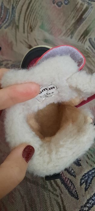 Зимові чобітки для дівчинки,  23 розмір,  14 см