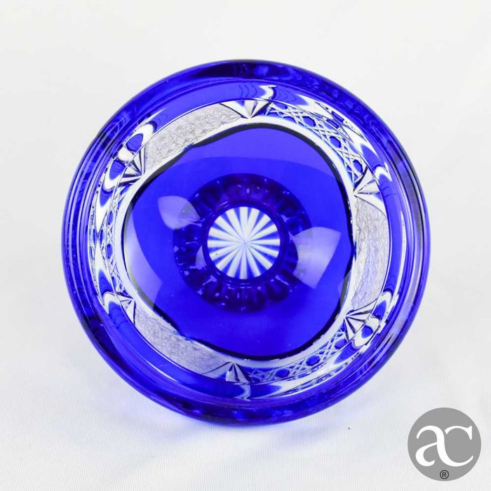 Caixa Bomboneira em cristal Doublé, Val Saint Lambert