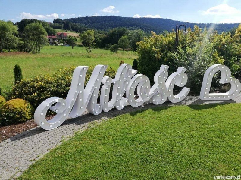 Ciężki dym na wesele, Taniec w chmurach, Fontanny iskier LOVE MIŁOŚĆ