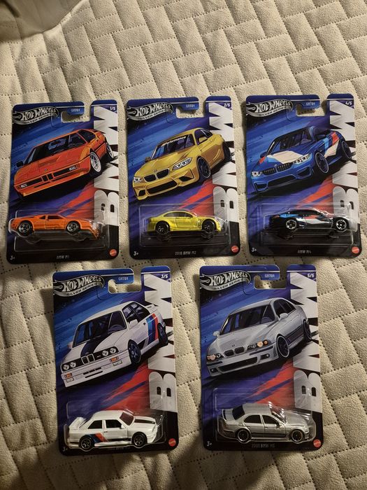 Hot Wheels BMW M zestaw 5 aut