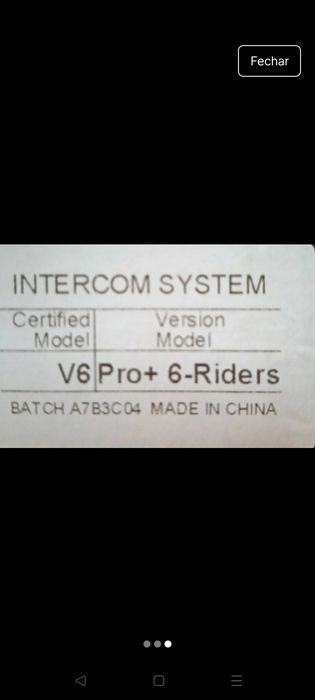 Intercomunicador mota EJEAS V6+6
