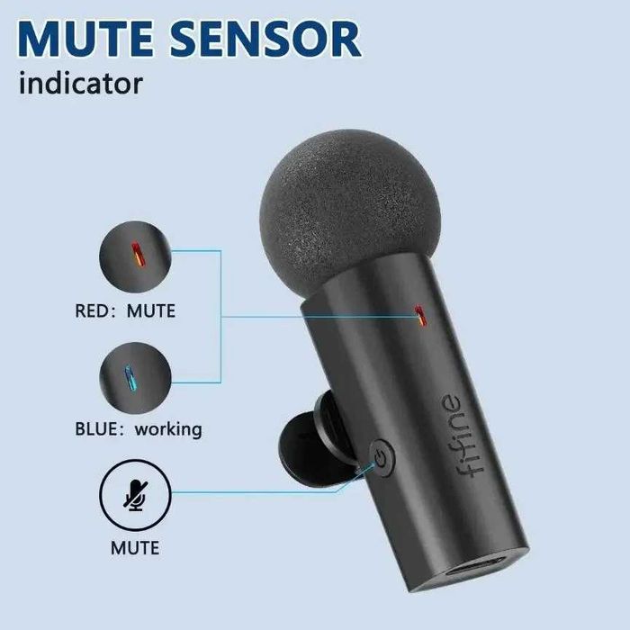 Безпровідний петличний мікрофон Type-C FIFINE M6 Петличка