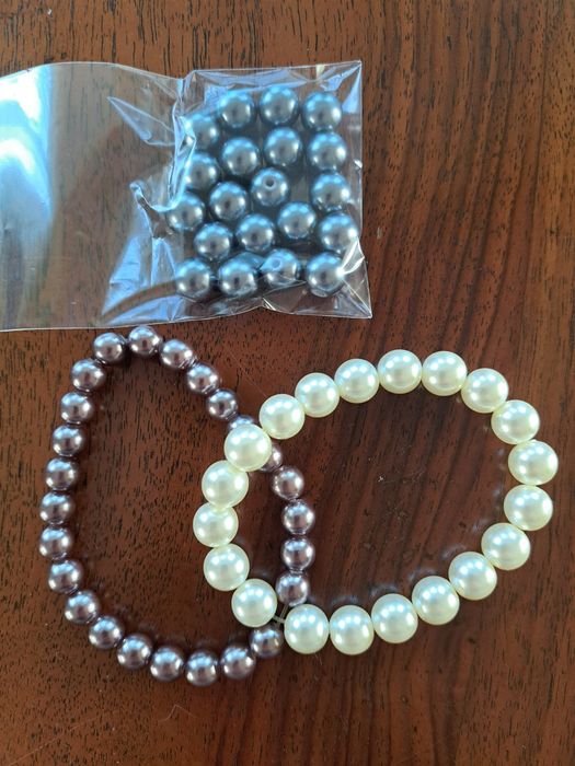 Bransoletka 3 sztuki perełki korale