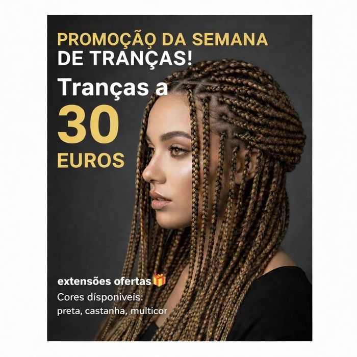 Promoçao de semana em tranças