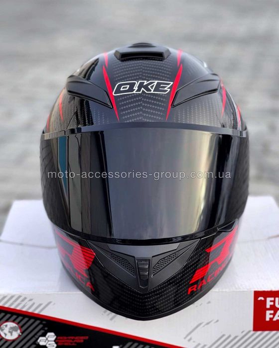 Мотошолом інтеграл QKE EXTREME Carbon шлем интеграл, мотошлем закрытый